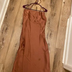 Woman’s Silk Rust Dress